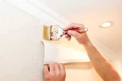 Pose de papier peint à Lespéron — revêtements muraux et toiles de verre